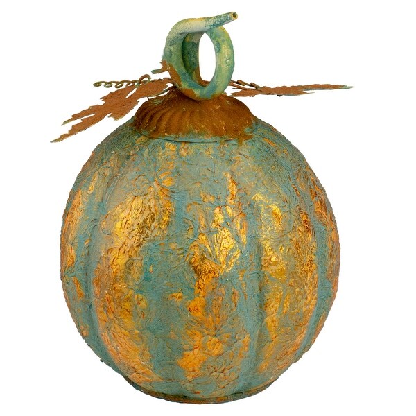 Autumn Harvest Pumpkin Metal Decoration