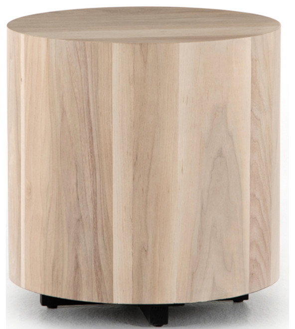 Hughie Round End Table   Rustic   Side Tables And End Tables   by Marco Polo Imports  Houzz