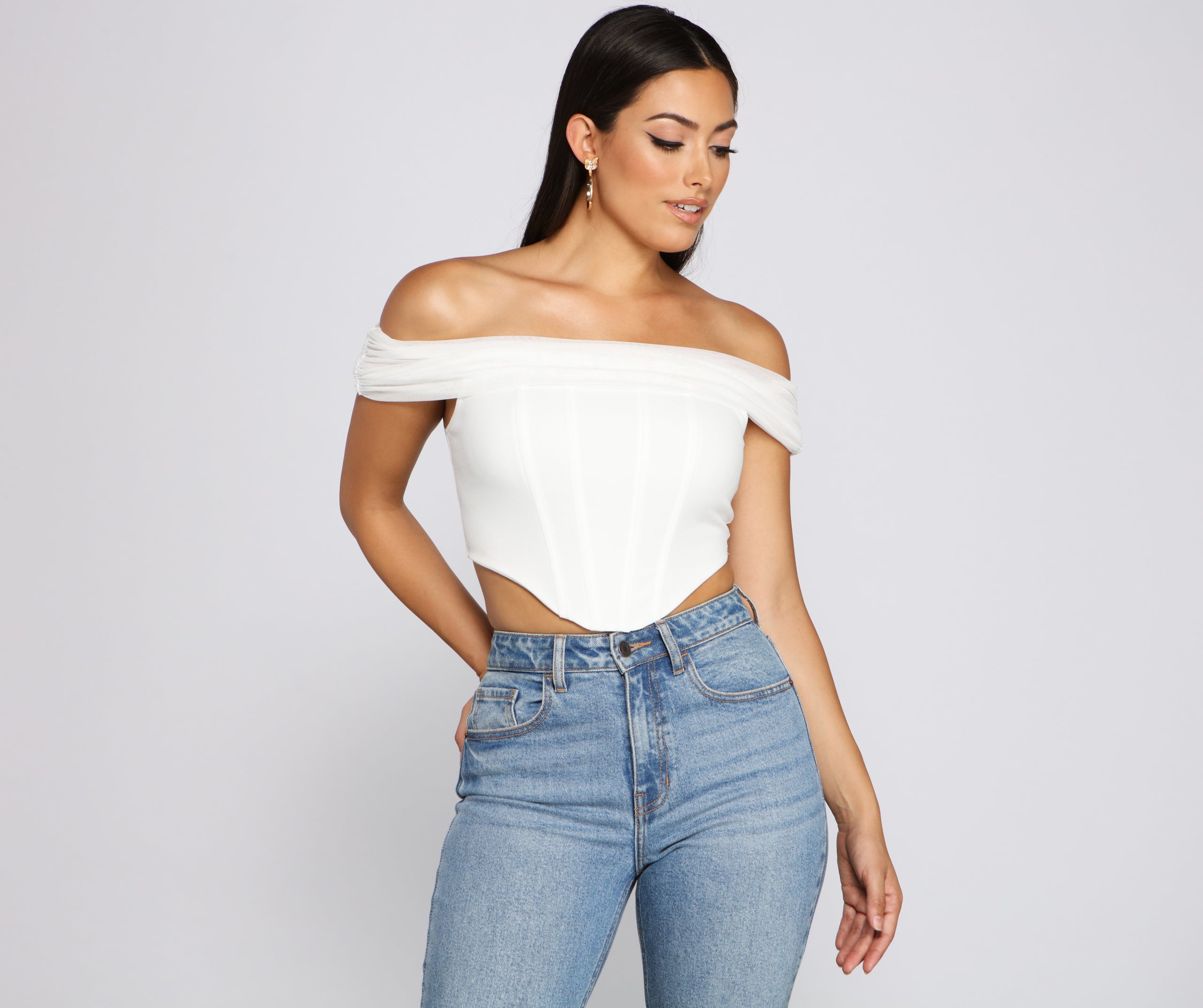 Picture Perfect Off The Shoulder Bustier