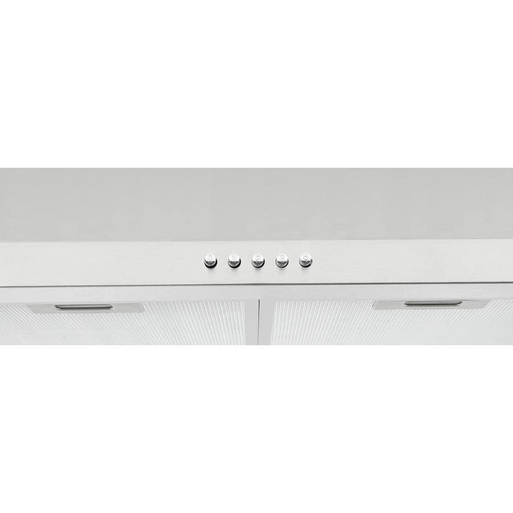 Ancona 24 in 280 CFM Convertible Wall Mount Pyramid Range Hood in Stainless Steel