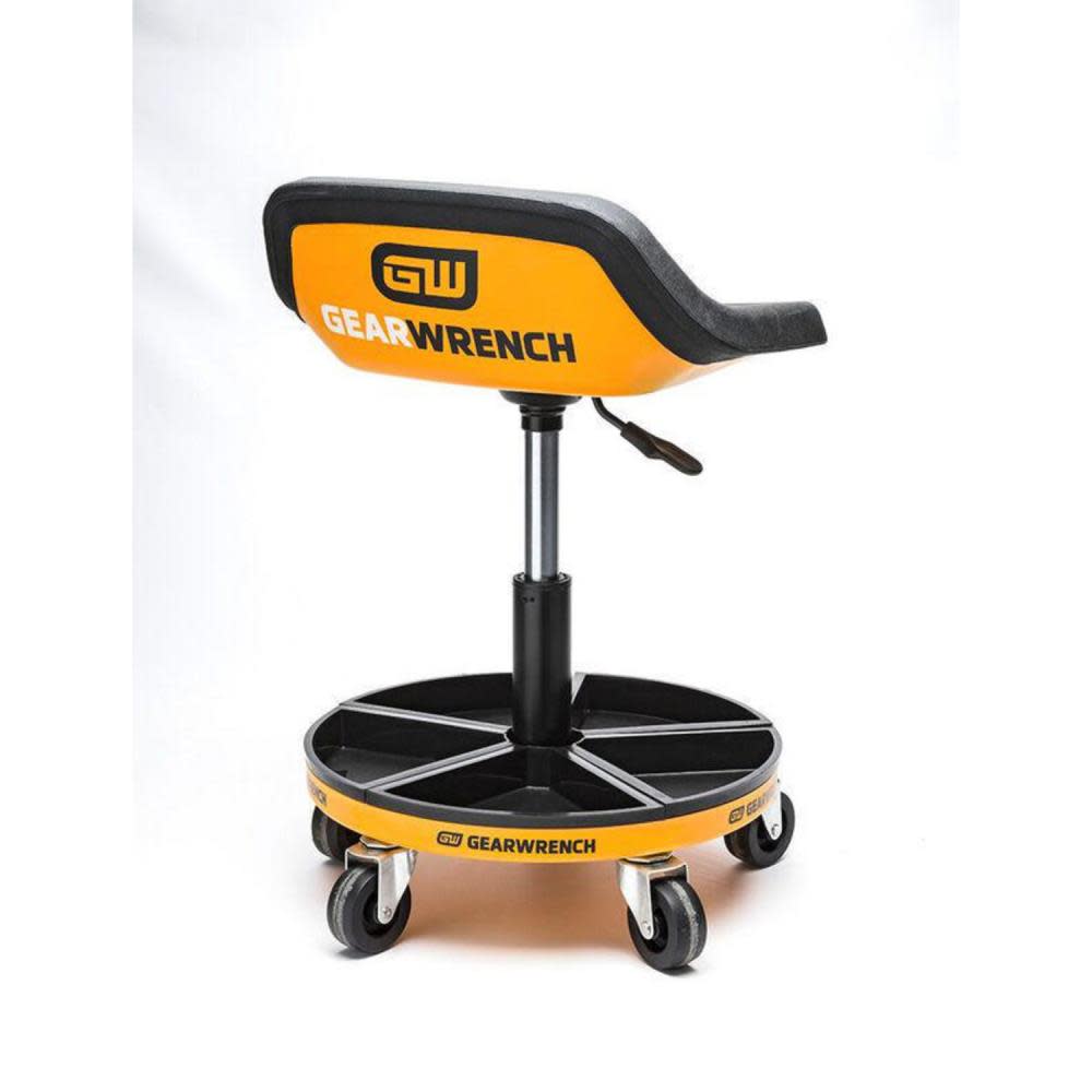 Mechanics Seat， Adjustable Height Swivel， 18 to 22 In. ;