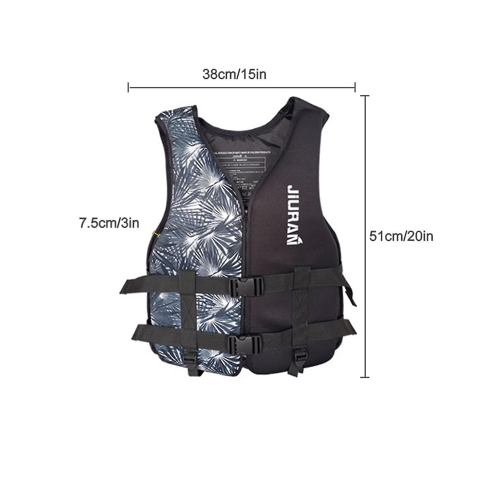 Neoprene Vests Buoyancy Life Jacket Swimming Sports Outdoors Black For Children Aldult Swimsuit