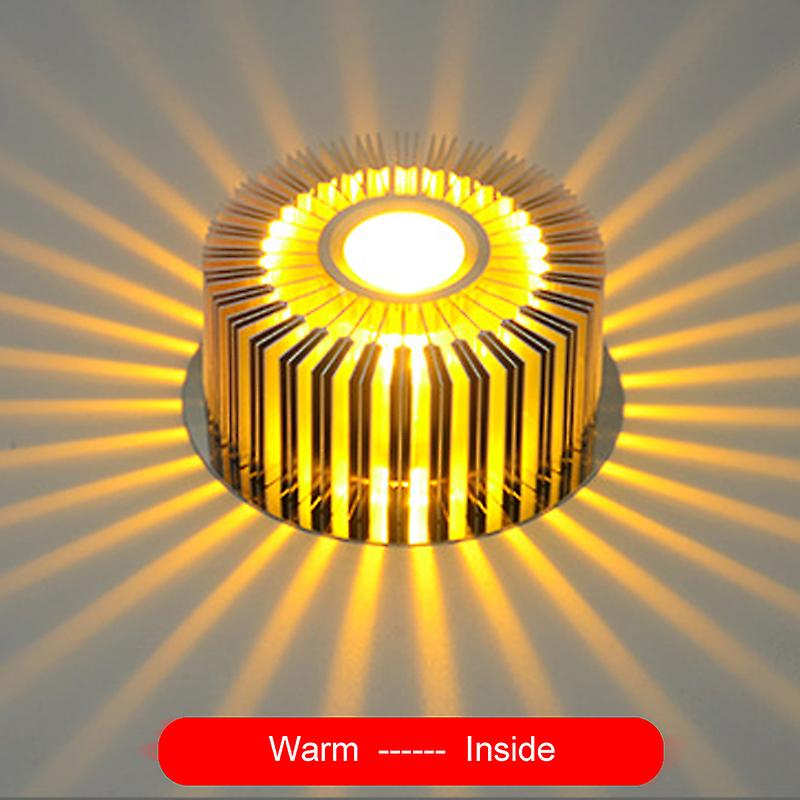 3w Modern Led Wall Ceiling Light Sconce Warm Lighting Fixture Spiral Led Wall Lamp Light 360 Degrees New