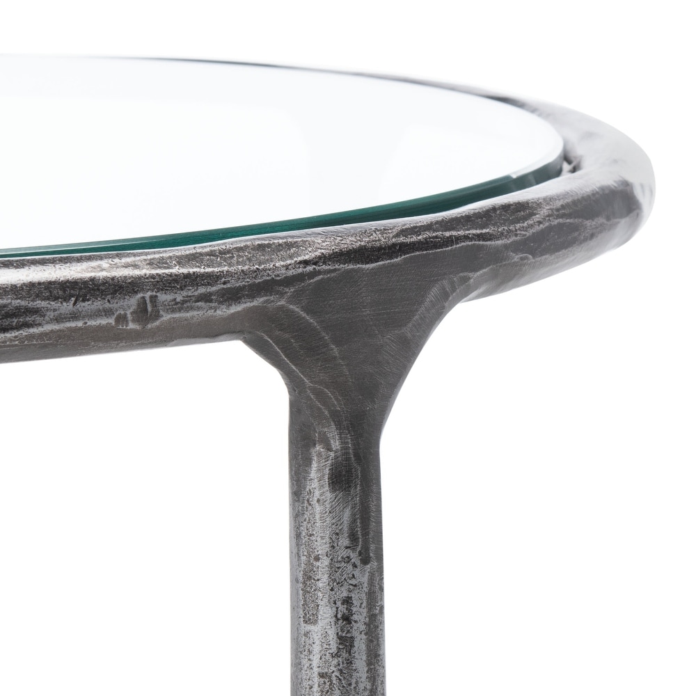 SAFAVIEH Couture Jessa Forged Metal Round End Table   18\