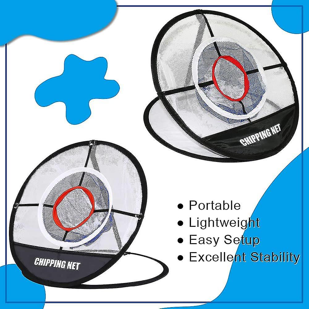 Pop Up Golf Chipping Net Practice Net Portable Golf Disc Accessories