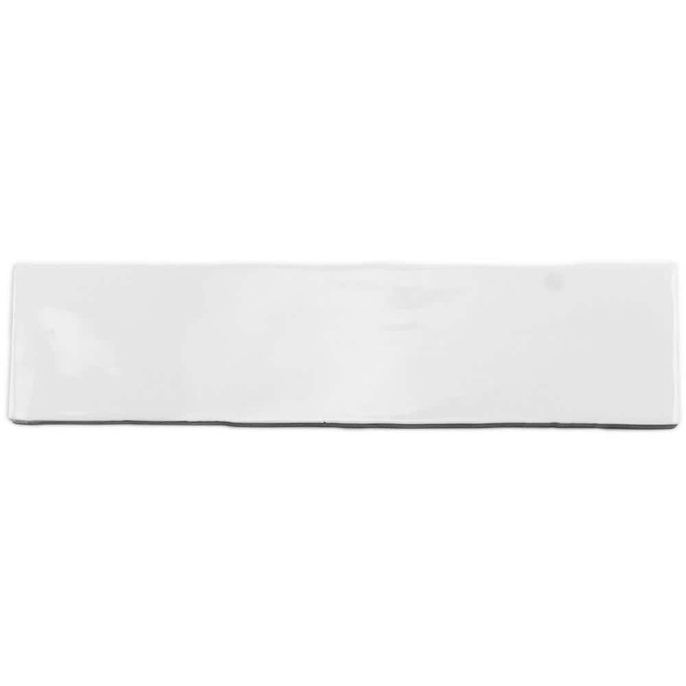 Ivy Hill Tile Catalina White 3 in. x 12 in. x 8 mm Ceramic Wall Subway Tile (44-Pieces 10.76 sq.ft.case) EXT3RD101703