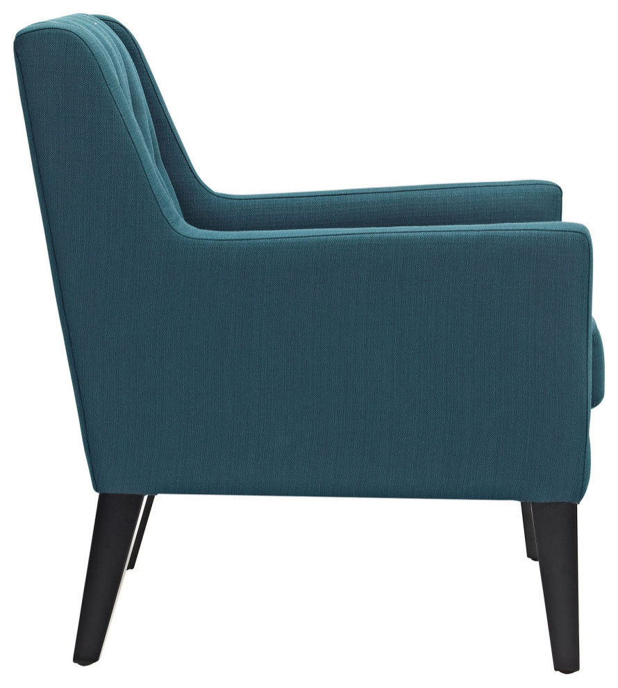 Alina Azure Upholstered Fabric Armchair   Transitional   Armchairs And Accent Chairs   by Peachtree Fine Furniture  Houzz