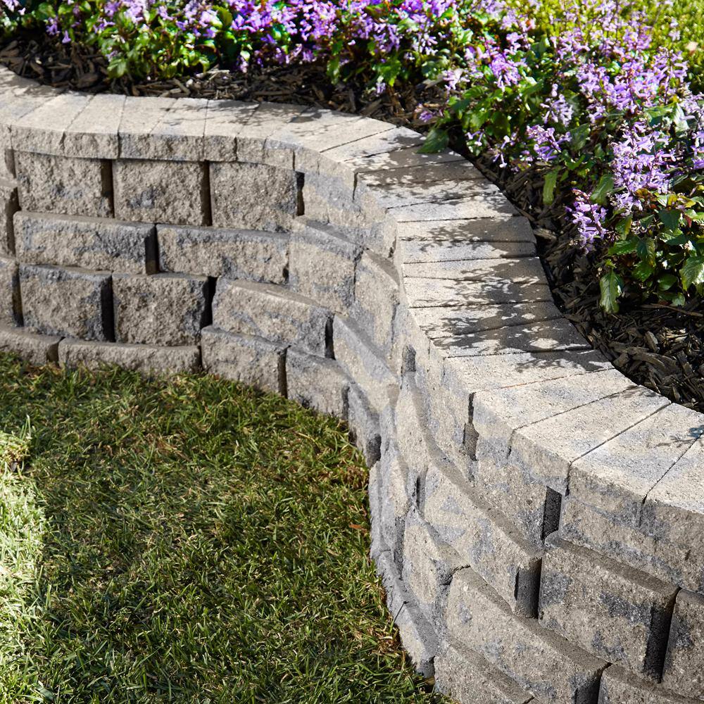 Pavestone Rockwall 2 in. H x 4.29 in. W x 9 in. D Marine Concrete Wall Block Cap (320 Pieces89.3 sq. ftPallet) 79990