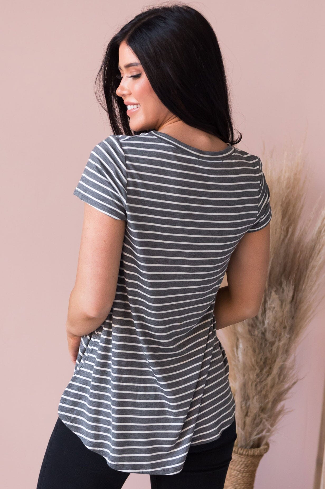 Casual Stripes Modest Tee