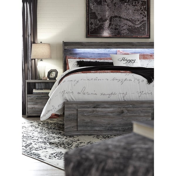 Signature Design by Ashley Baystorm Smoky Gray Panel Headboard - - 21642746