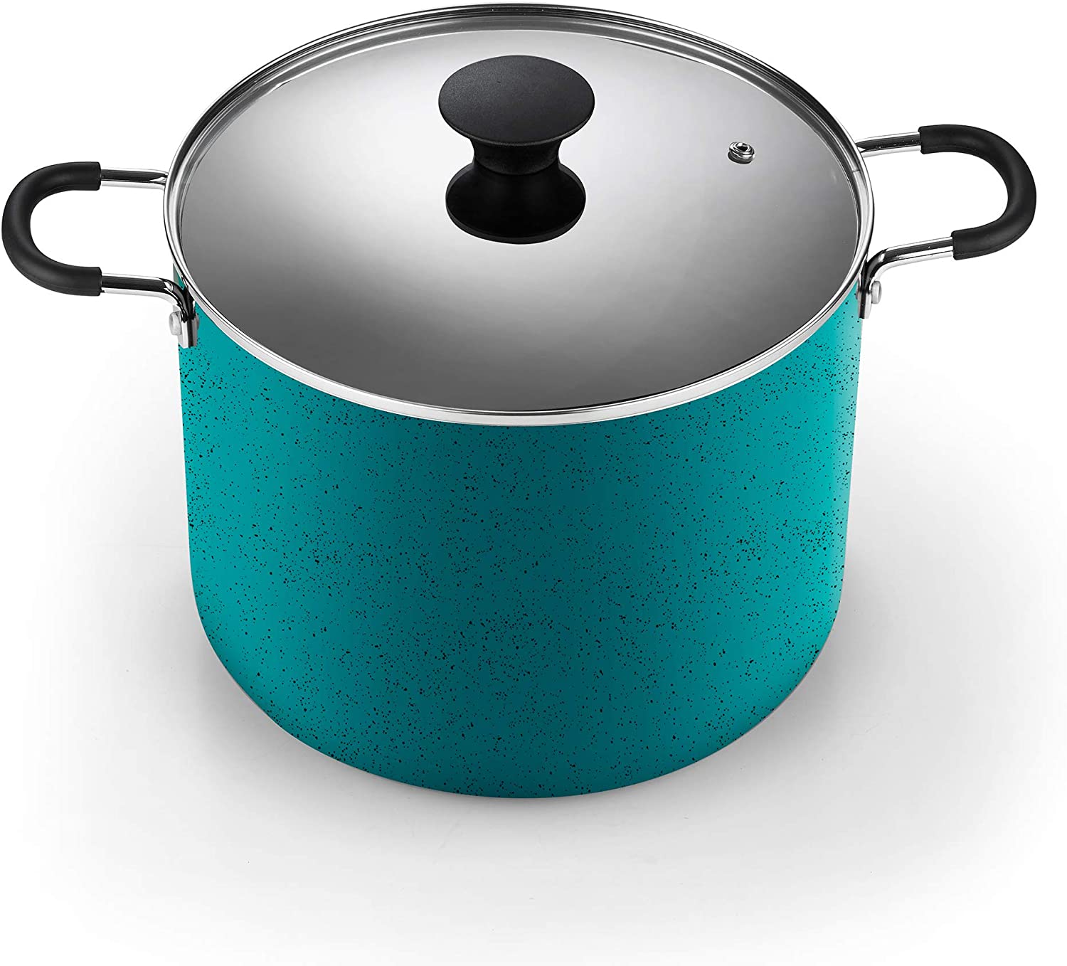 Cook N Home Nonstick Stockpot， 10.5-Qt， Turquoise