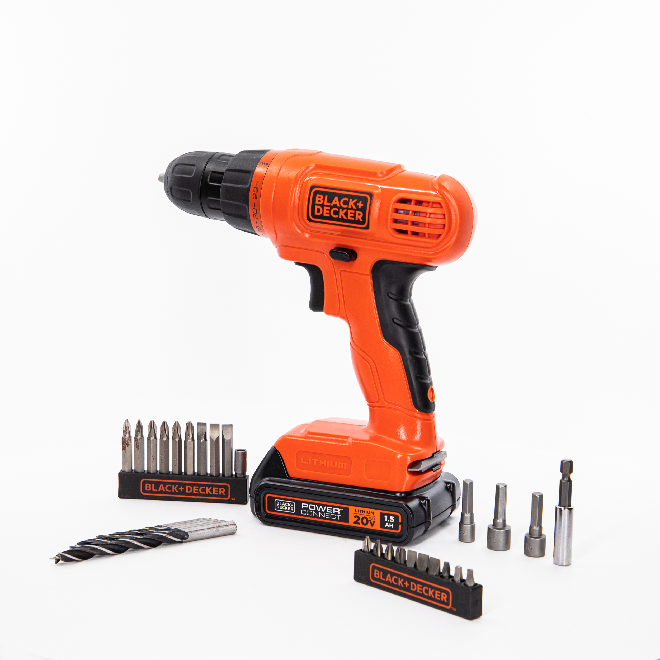 20V MAX* POWERCONNECT™ Cordless Drill/Driver + 30 Pc. Kit