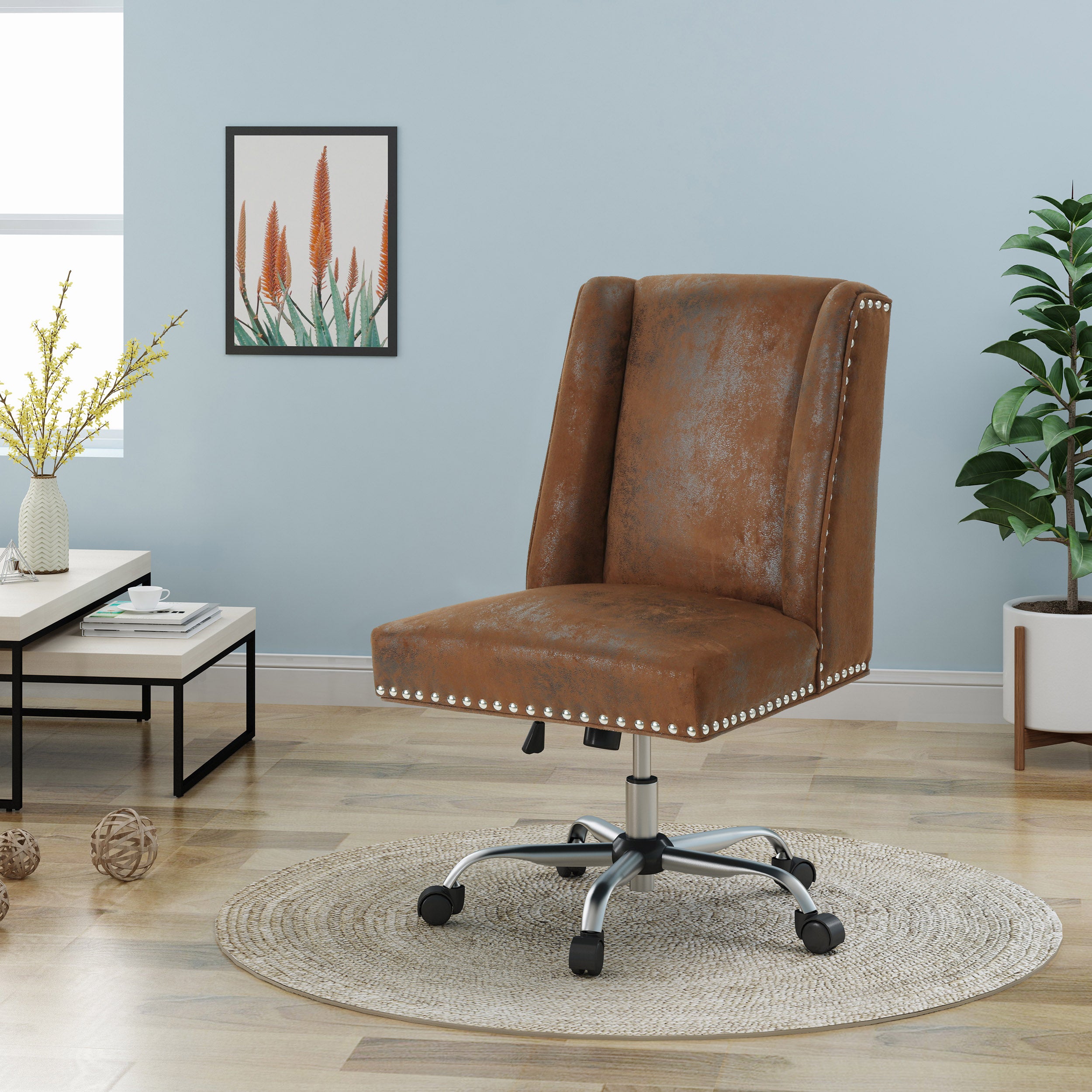 Quentin Home Office Microfiber Desk Chair