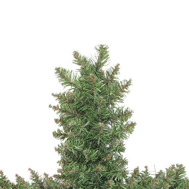 Unlit Green Pine Artificial Cross Shape With Ground Stake Christmas Wreath