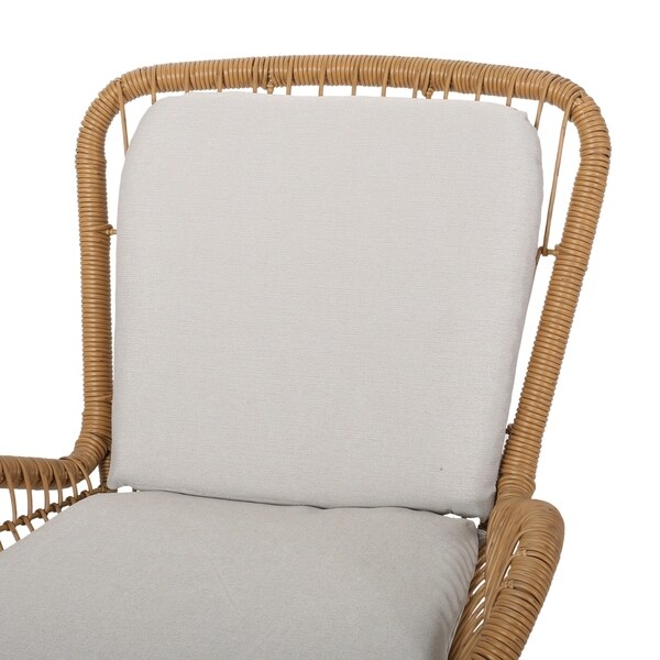 Pabrico Outdoor Wicker Club Chair with Cushions (Set of 2) by Christopher Knight Home