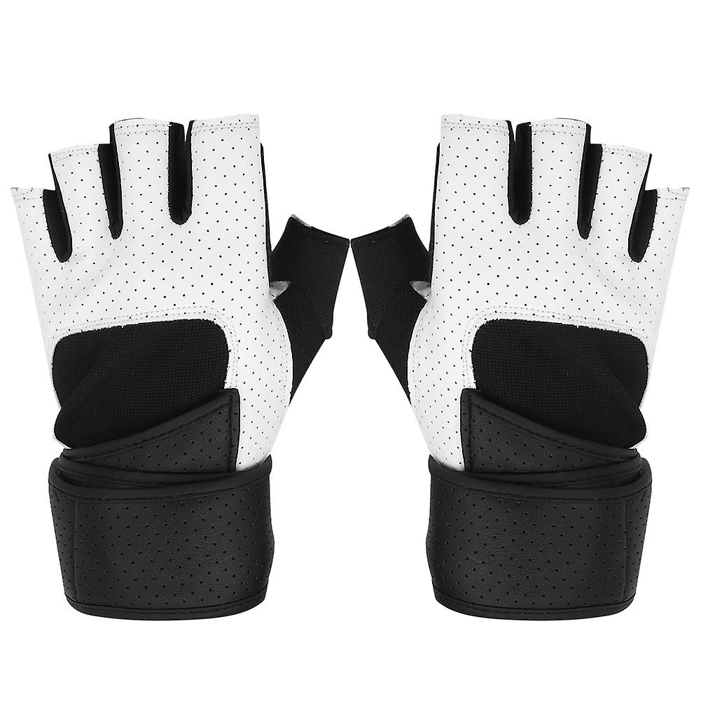 Men's Gloves Outdoor Sports Half Finger Anti-slip Breathable Lengthened Thickened Workout Fitness Gloveshalf Finger Gloves