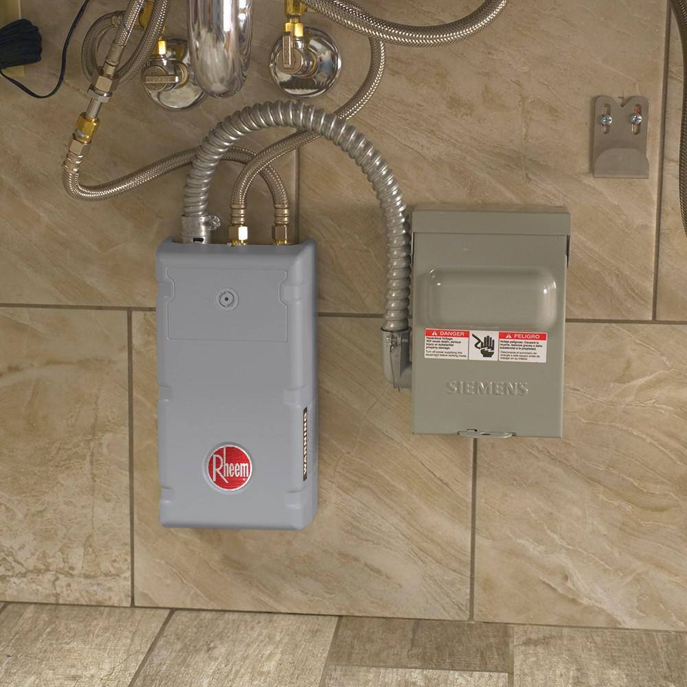 Rheem 6.5 kW 240-Volt Non-Thermostatic Tankless Electric Water Heater Commercial RTEH65