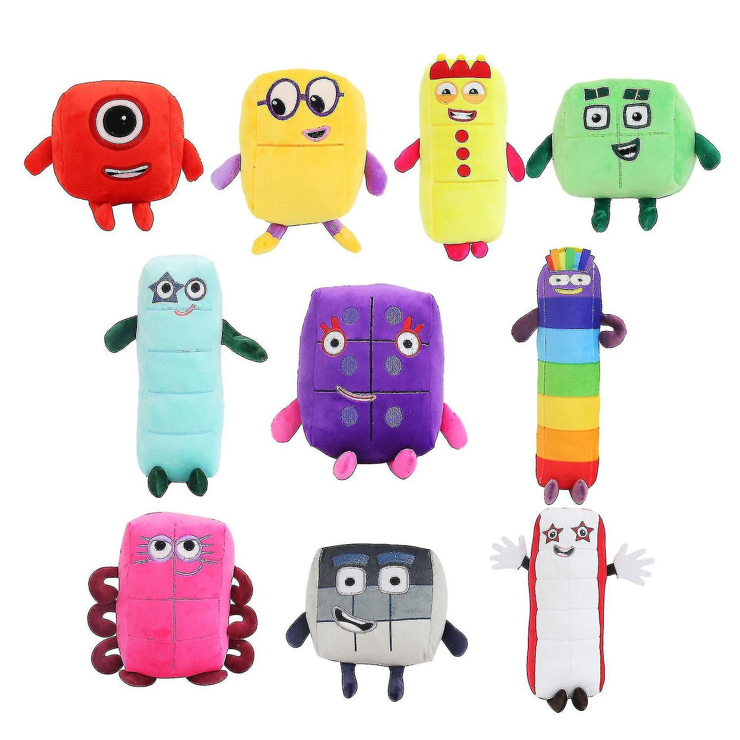 Numberblocks Plush Toy Children's Cartoon Cartoon Doll-style 3