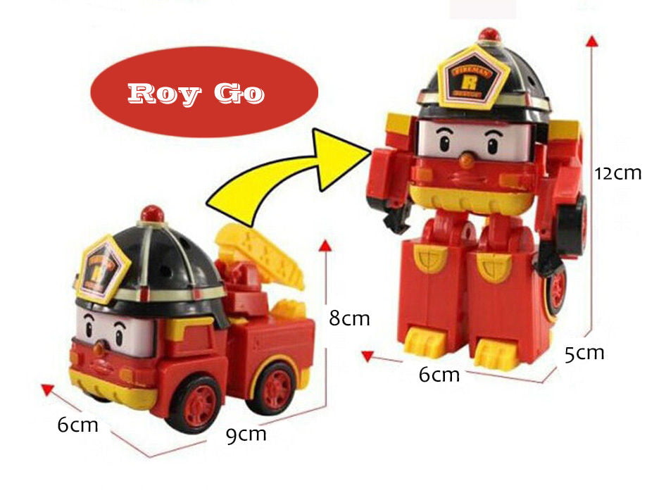 Cocobaby 4pcs/set Robocar Poli Toys， Transforming Toy Vehicle， Transforming Toy Figures， Super Robot， Toys Anime Action Figure Toys