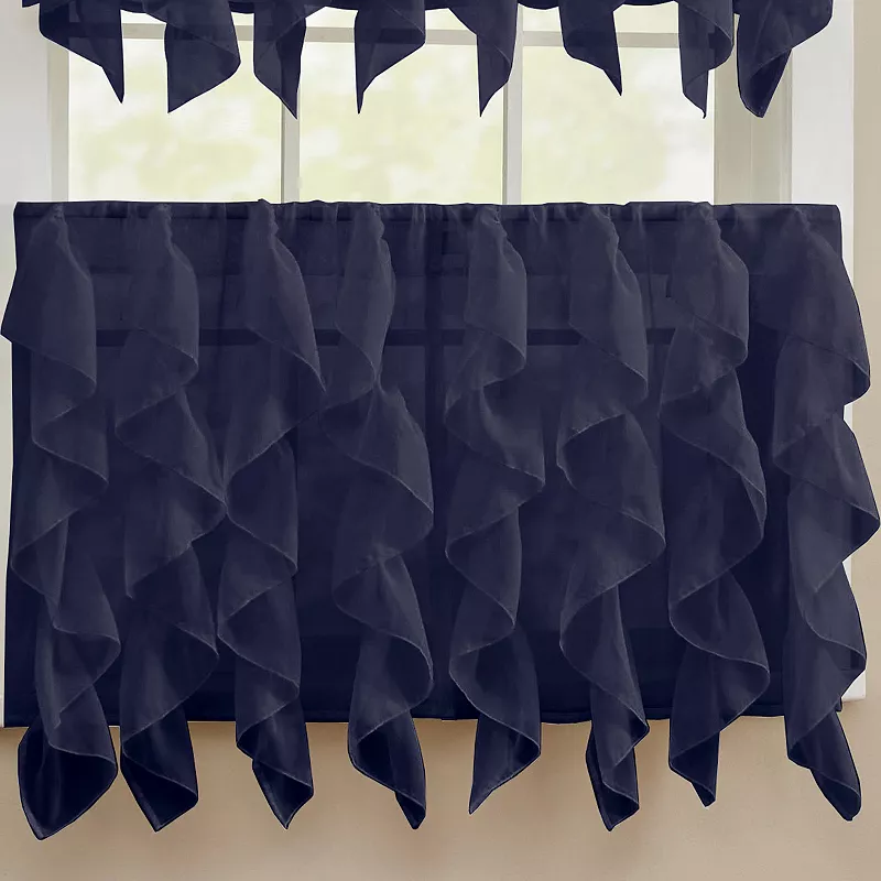 Sweet Home Sweet Home Collection Sheer Voile Vertical Ruffle Valence