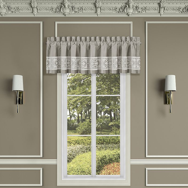 Five Queens Court Othello Linen Window Straight Valance