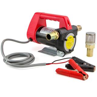 STARK USA 12-Volt Oil Diesel Fuel Steel Transfer Pump Extractor Pump Self Priming Pump Siphon Pump 21111