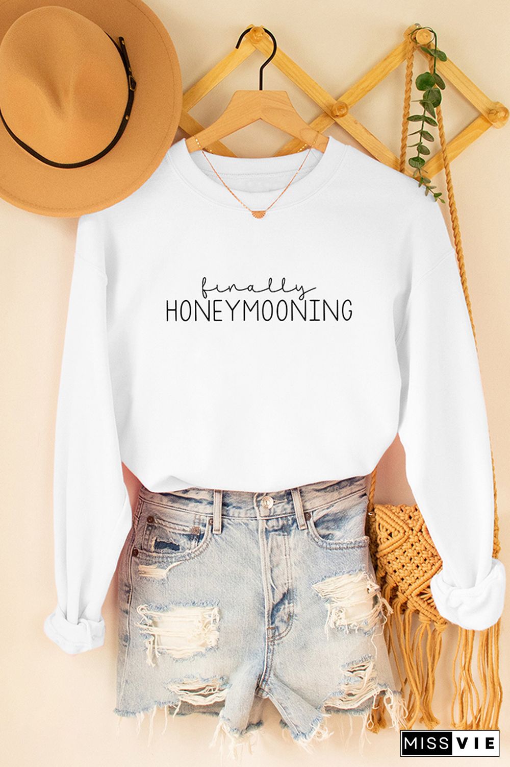 Finally Honeymooning Sweatshirt Wholesale