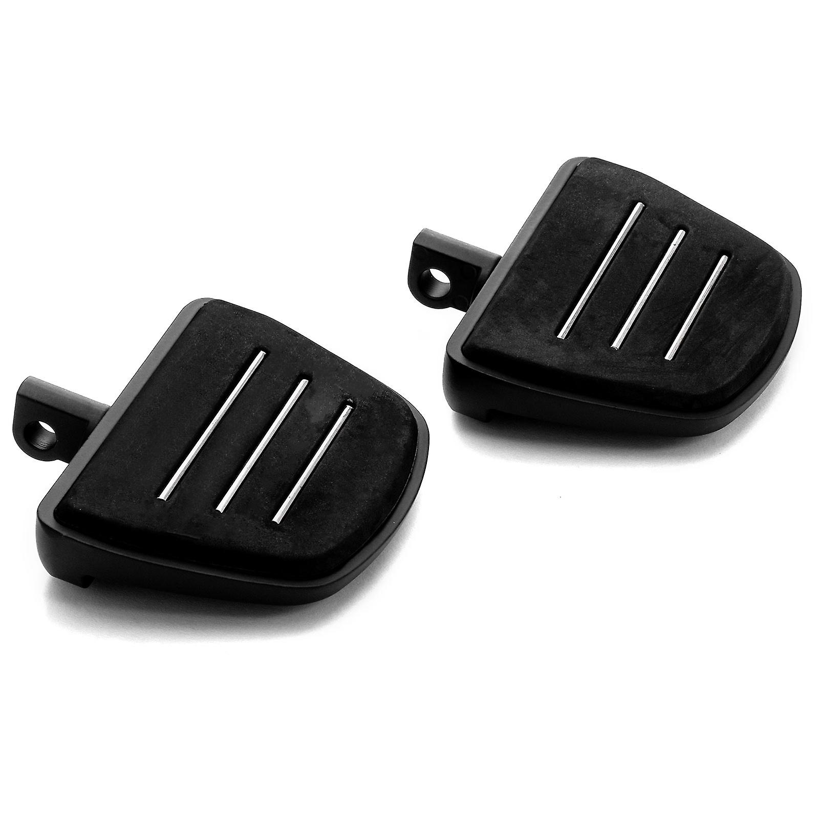 Black Mini Board Floorboards Footpegs Compatible with 2015-2019 Harley Davidson Road Glide FLTRX