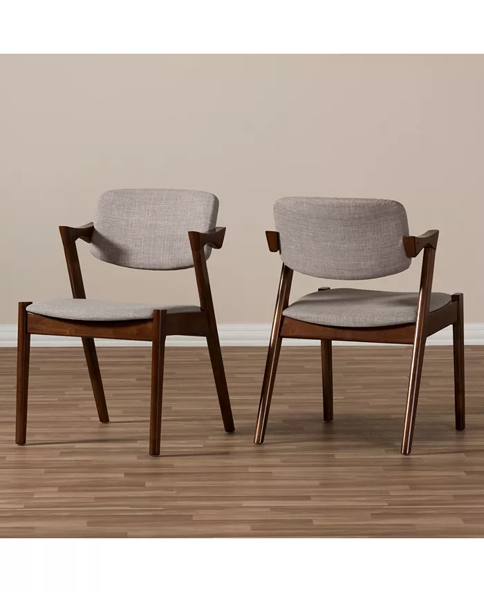 Furniture Elegant Mid-Century Dining Armchair (Set Of 2)