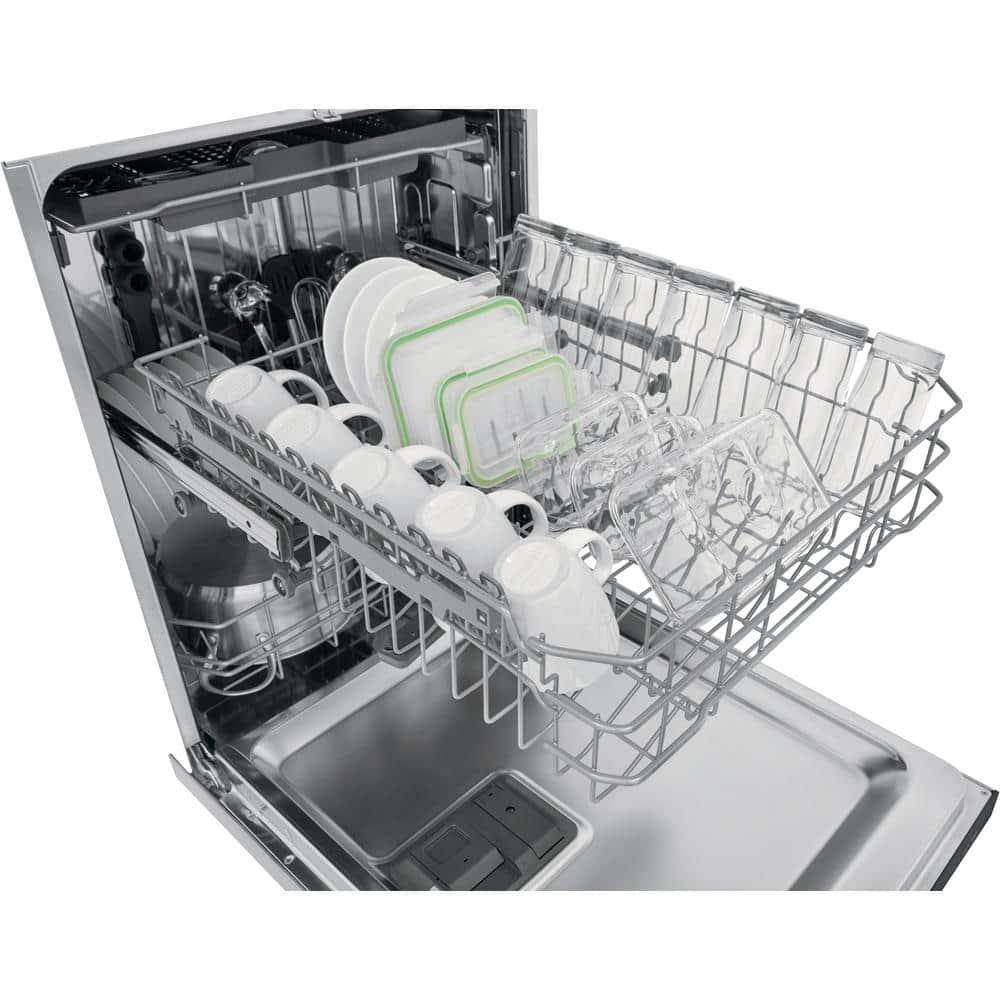 Frigidaire 24 In in Top Control BuiltIn Tall Tub Dishwasher in Stainless Steel with 5Cycles 49 dBA