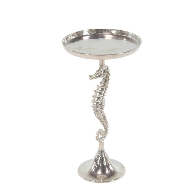 Seahorse Accent Table Silver Olivia amp May