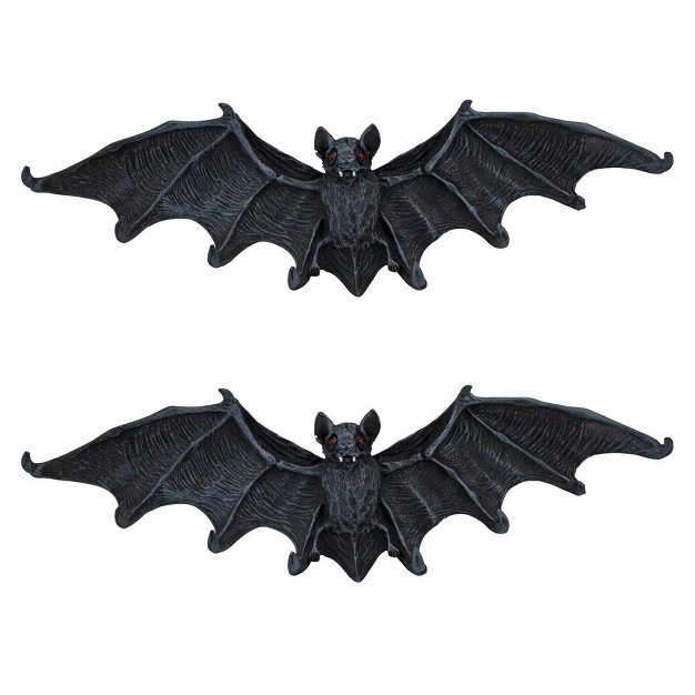 Design Toscano Vampire Bat Key Holder Wall Sculpture Set Of Two Medium