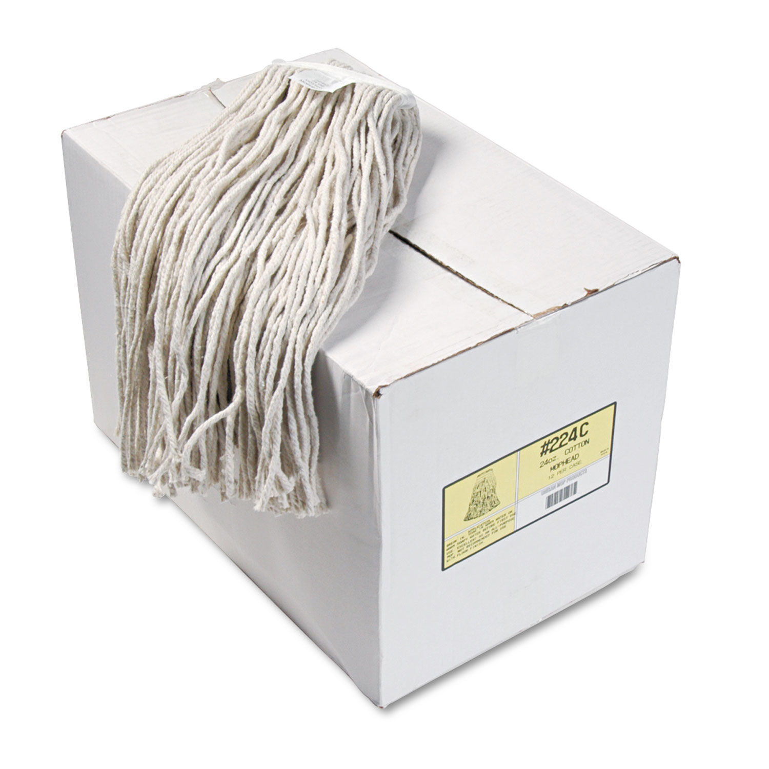 Premium Cut-End Wet Mop Heads by Boardwalkandreg; BWK224CCT