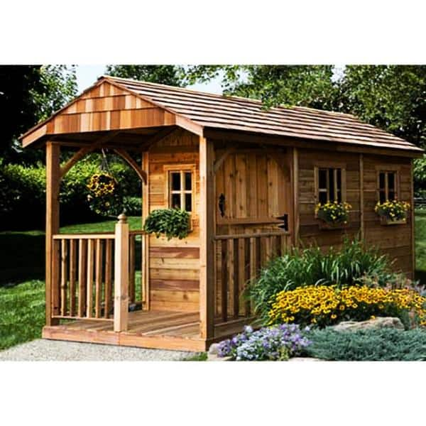 Outdoor Living Today Santa Rosa 12 ft. x 8 ft. Cedar Garden Shed SR812