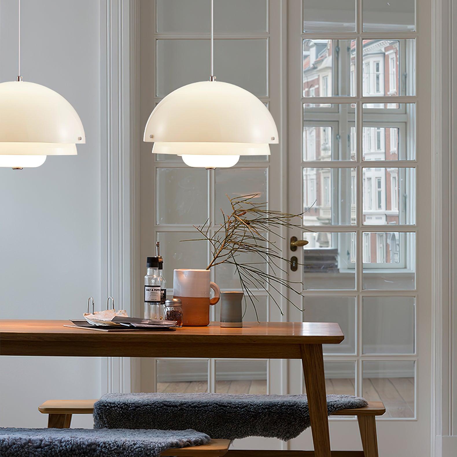 Milk White Layer Pendant Lamp