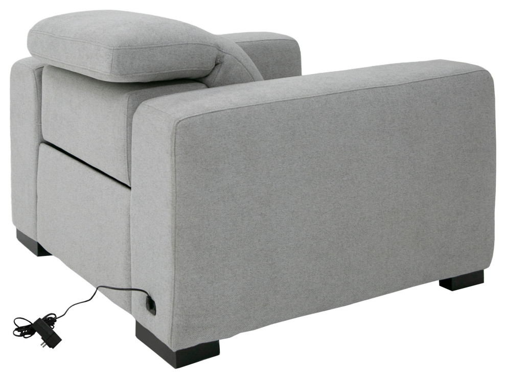 Divani Casa Bode Modern Grey Fabric Recliner Chair   Modern   Recliner Chairs   by Vig Furniture Inc.  Houzz