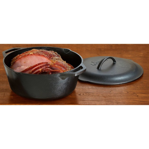 Lodge 7qt Seasoned Cast Iron Dutch Oven