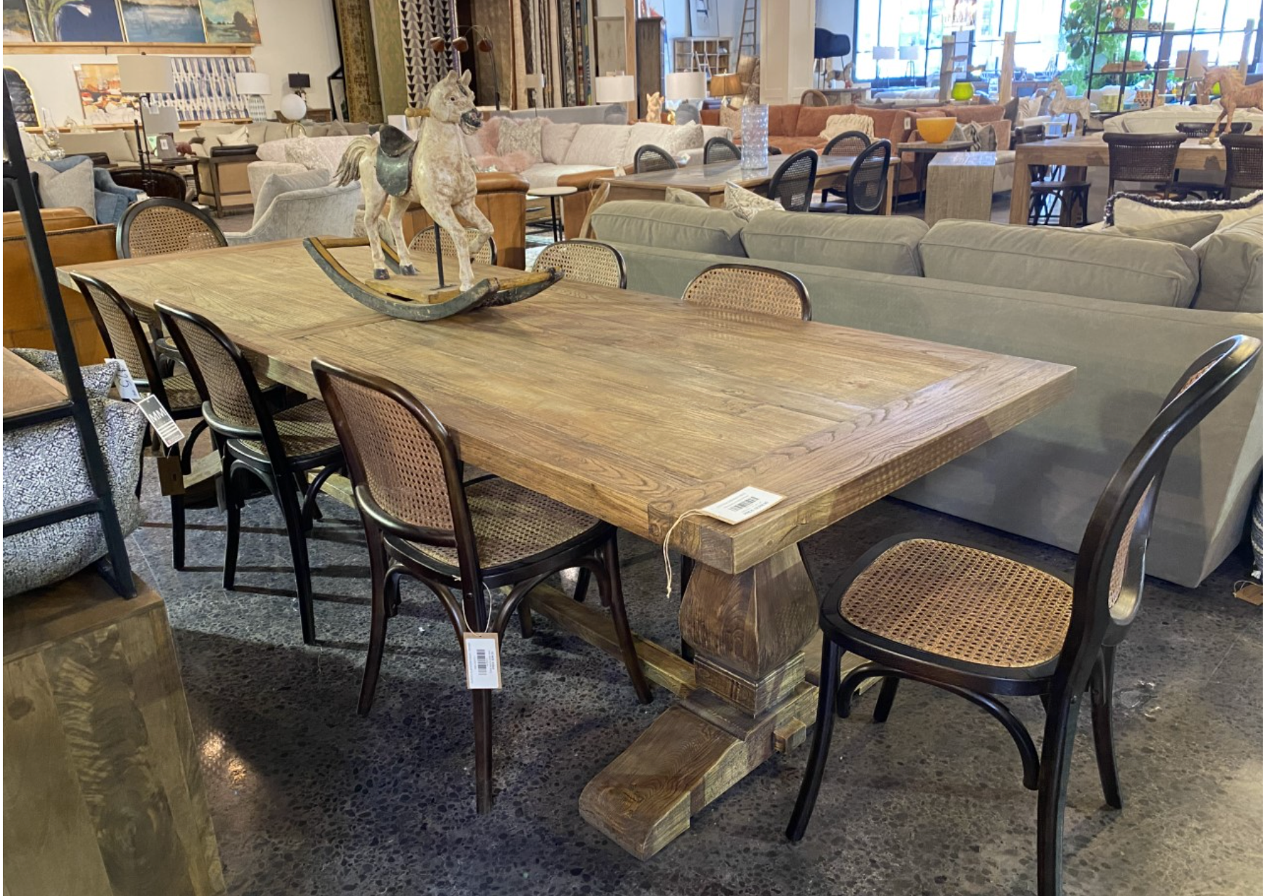 OLD ELM DINNING TABLE