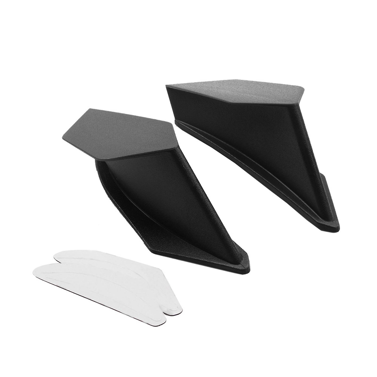 Black Motorcycle Wing Aerodynamic Winglet Kit Dynamic Spoiler Replacement For Honda Suzuki Yamaha Kawasaki Bmw