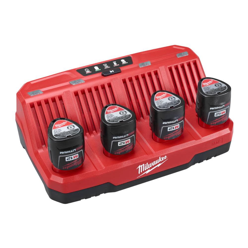 Milwaukee M12 4-Bay Sequential Charger 48-59-1204 from Milwaukee