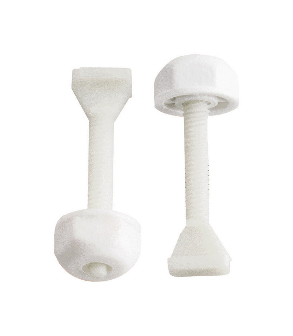 TOILET BOLT SET WHITE