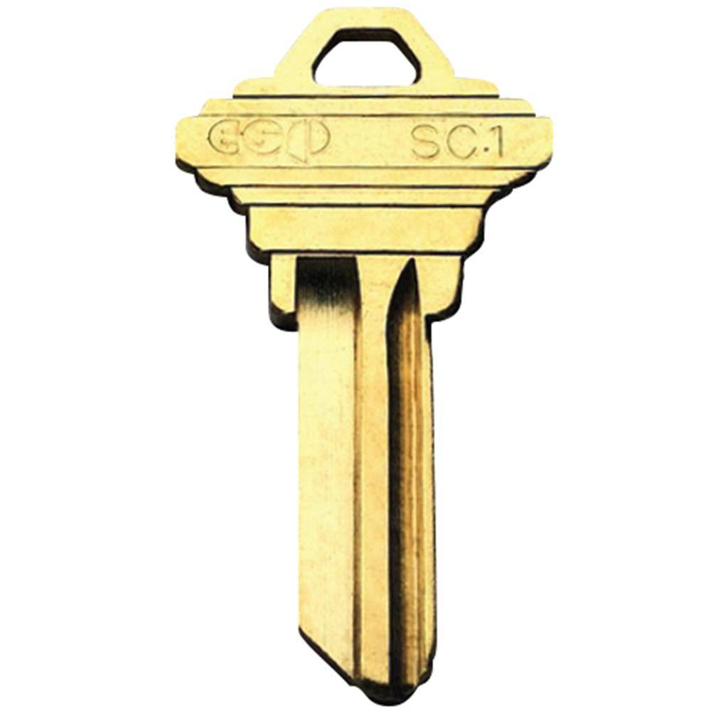 Premier Lock Brass Mortise Entry Right Hand Lock Set with 2.5 in. Backset and 2 SC1 Keys MR01