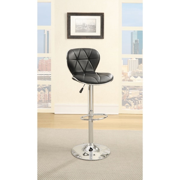 Set of 2 Adjustable PU Bar Stools