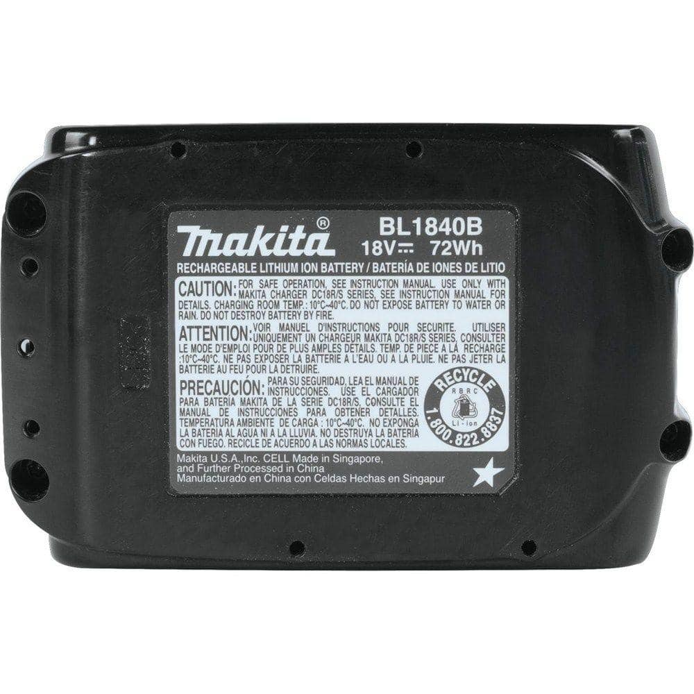 Makita 18V LXT Lithium-Ion High Capacity Battery Pack 4.0Ah with LED Charge Level Indicator (2-Pack) BL1840B-2