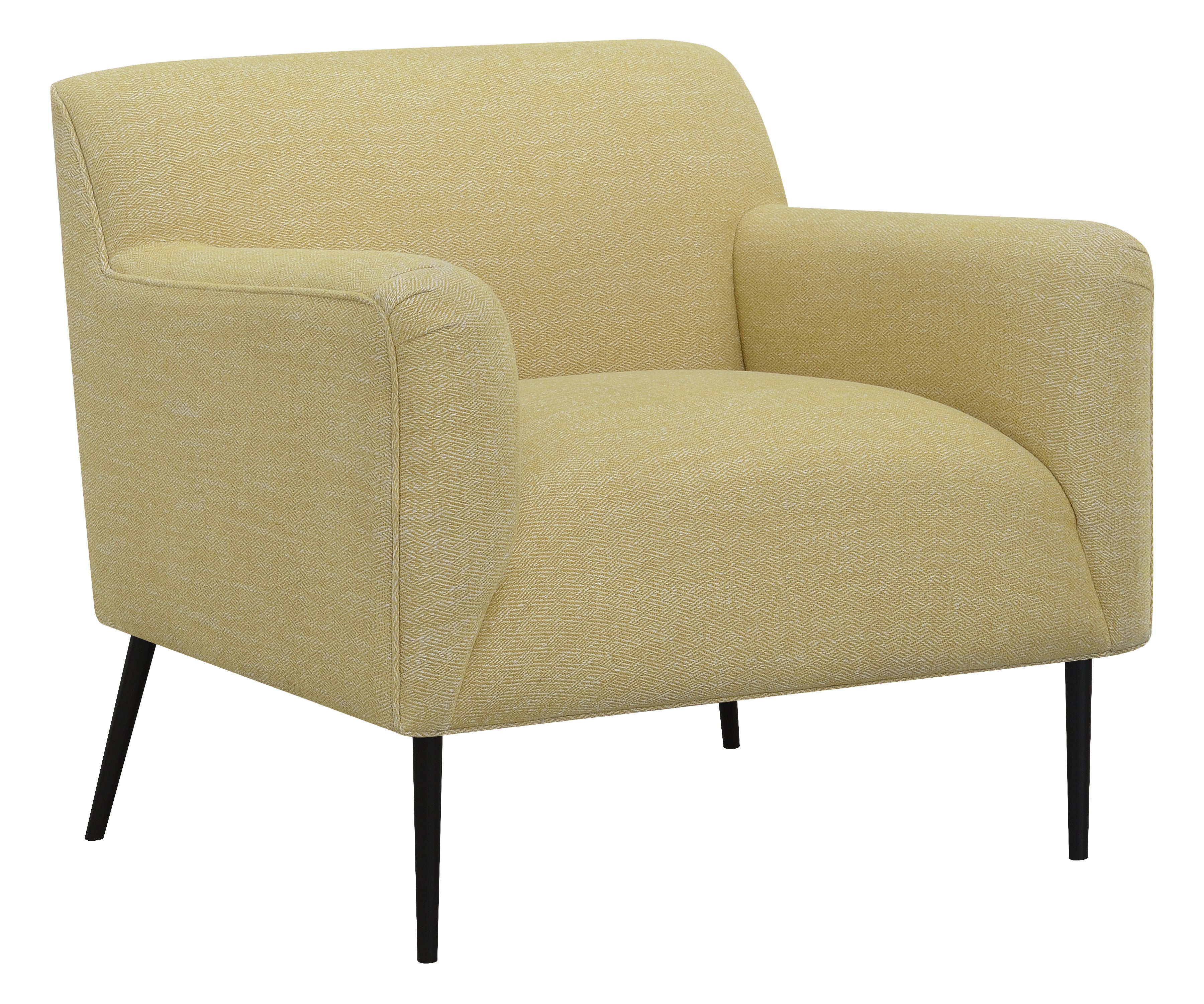 Darlene Upholstered Track Arms Accent Chair Lemon-905639