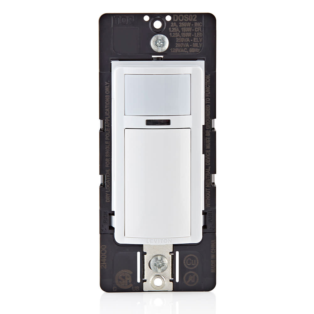 Leviton Motion Sensor Light Switch 2A Auto-On Decora Occupancy ;