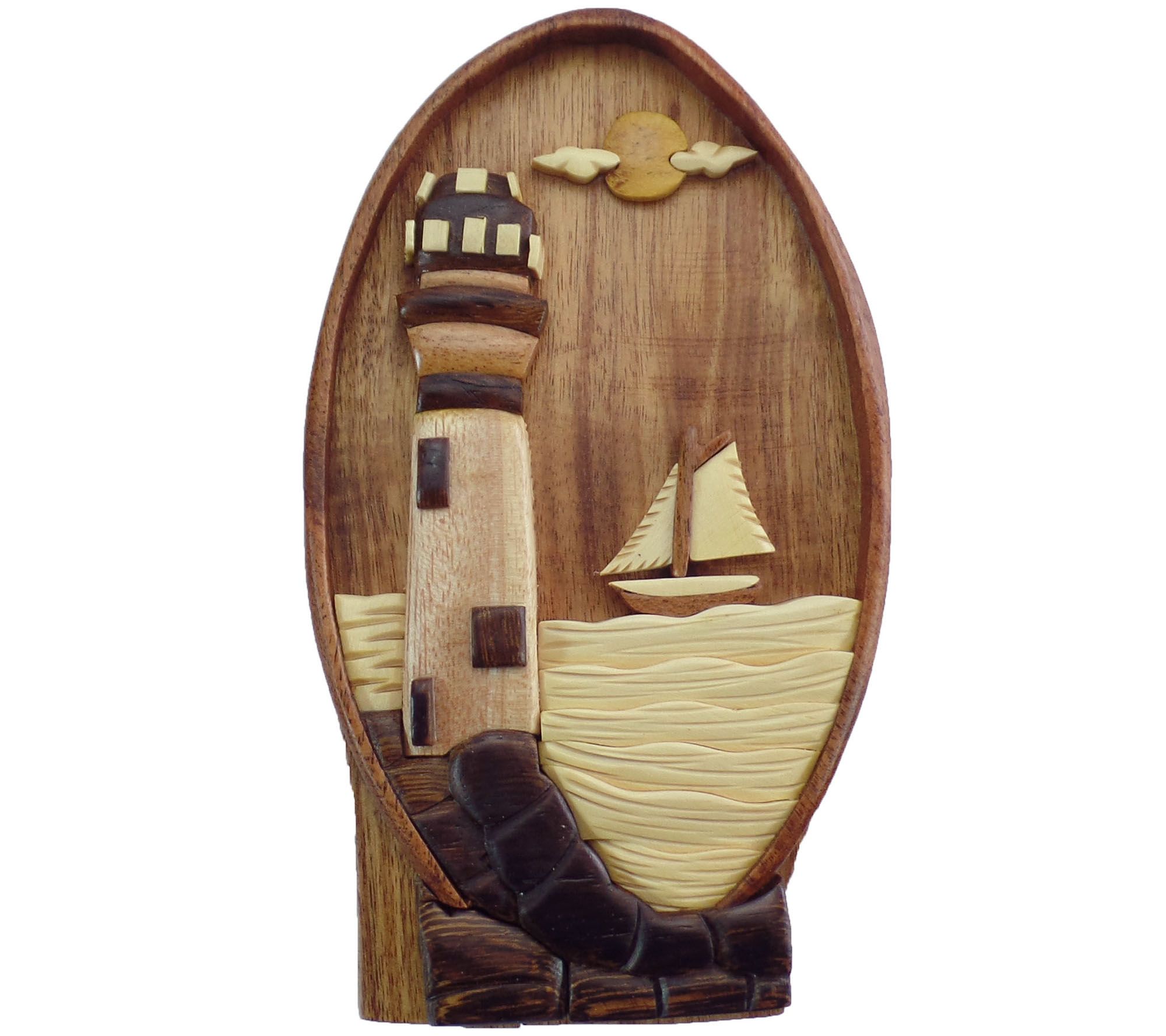 Carver Dan's Lighthouse Puzzle Box with MagnetClosures