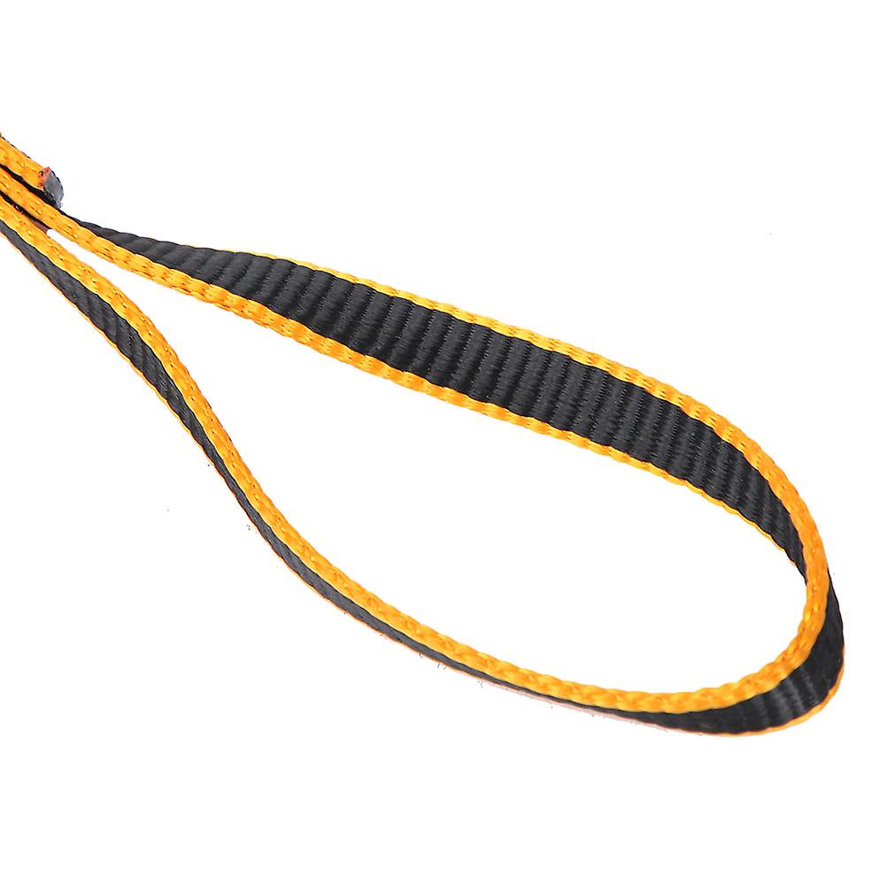 Outdoor Nylon Climbing Equipment Downhill Forming Ring Sling Daisy Chain Rope Anchor(yellow)