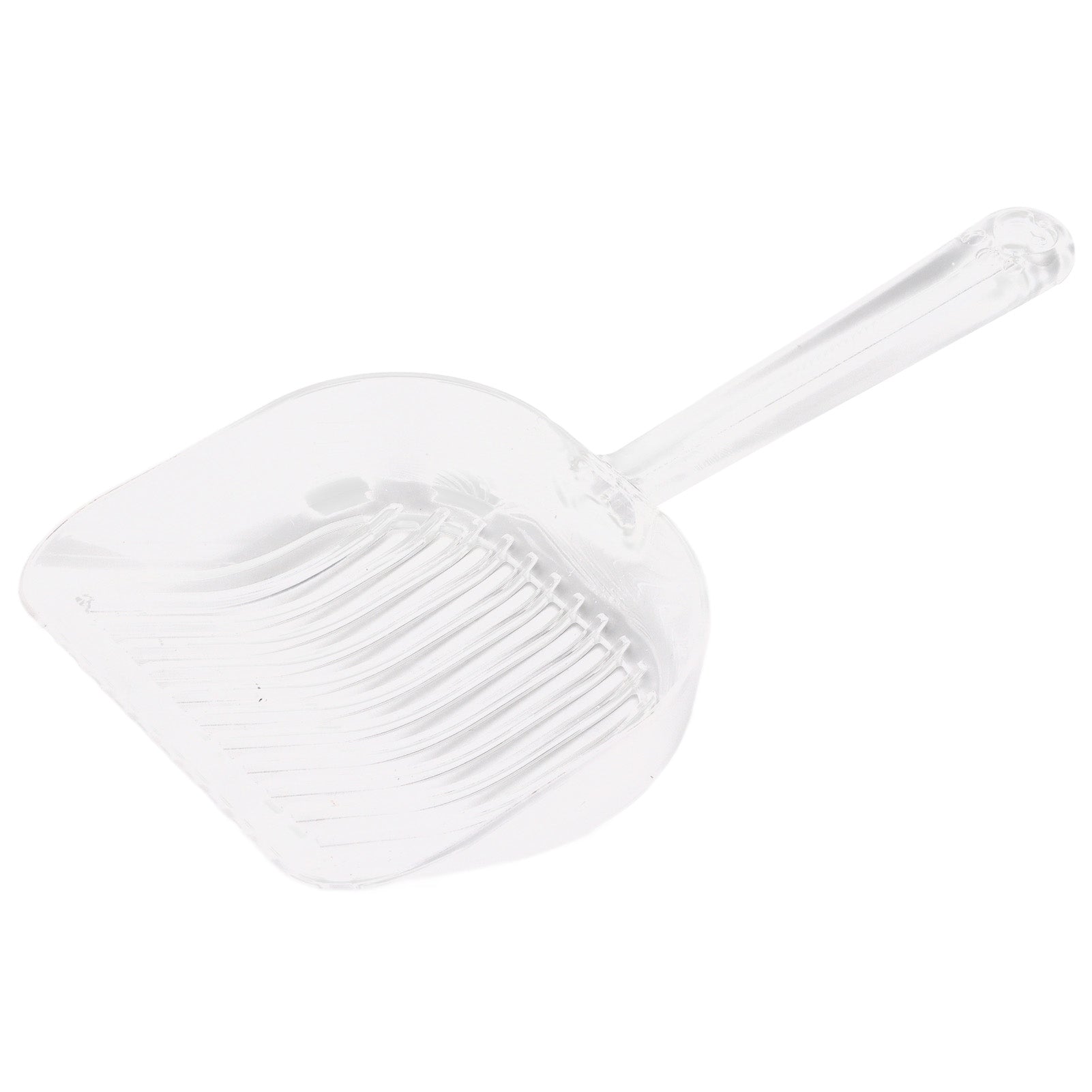 Small Animal Shovel， Hook Design ABS Cat Litter Shovel Effective  For Cat Owners For Cat Supplies Transparent Crystal Style