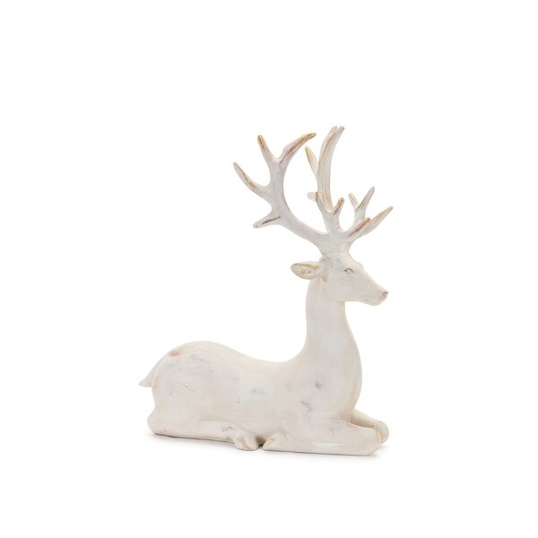 Gold Brushed Deer Figurine (Set of 2)